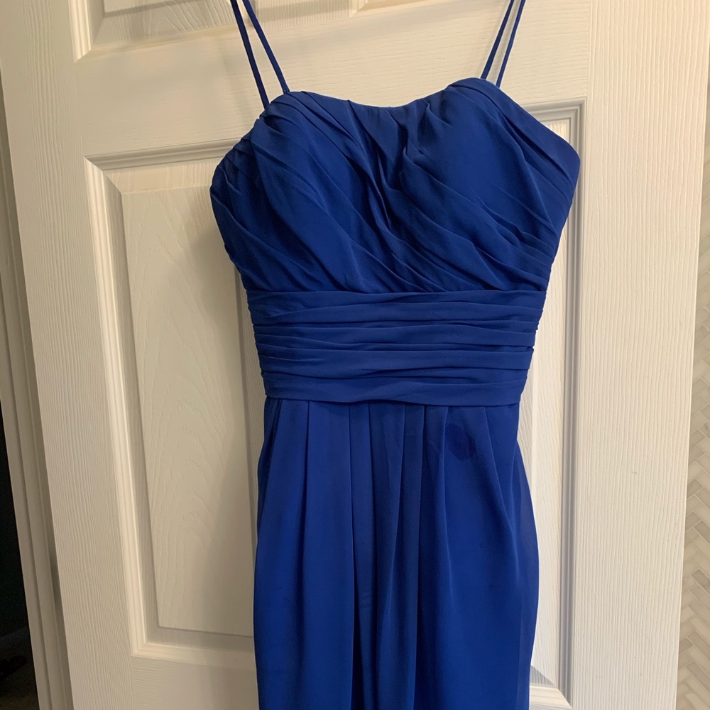 Bill Levkoff Dress in Bright Blue